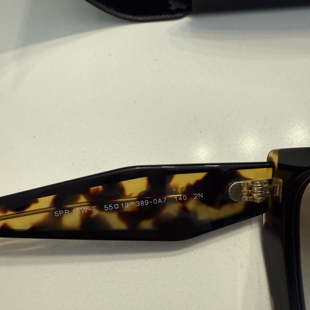 Prada Women's Sunglasses in Black and Tortoise - Picture 8 of 8